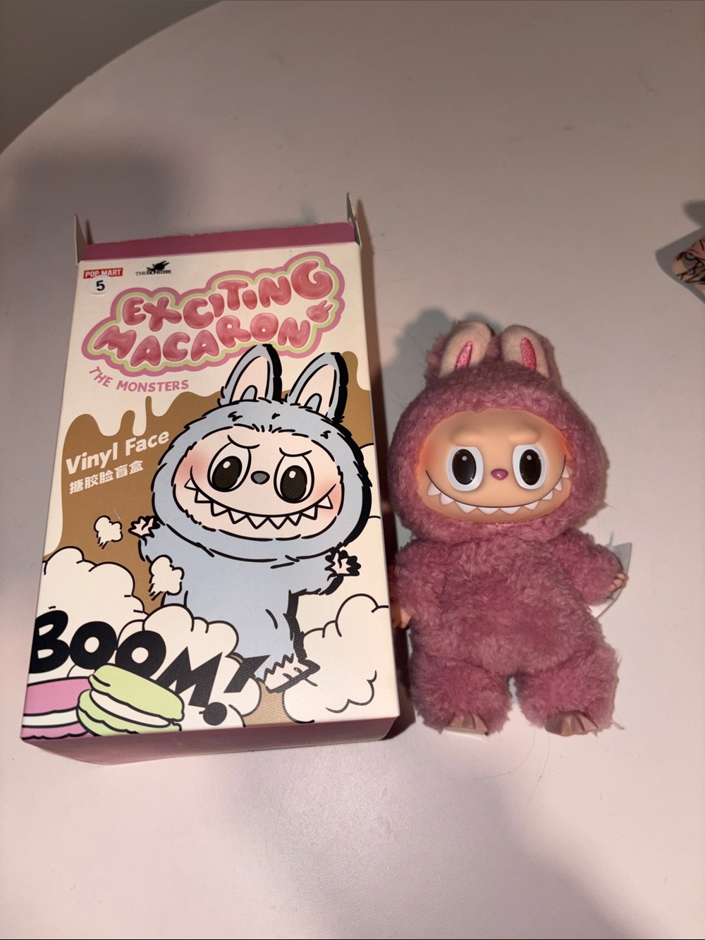 POP MART Labubu “Lychee Berry” – The Monsters Exciting Macaron Vinyl Face Plush🩷